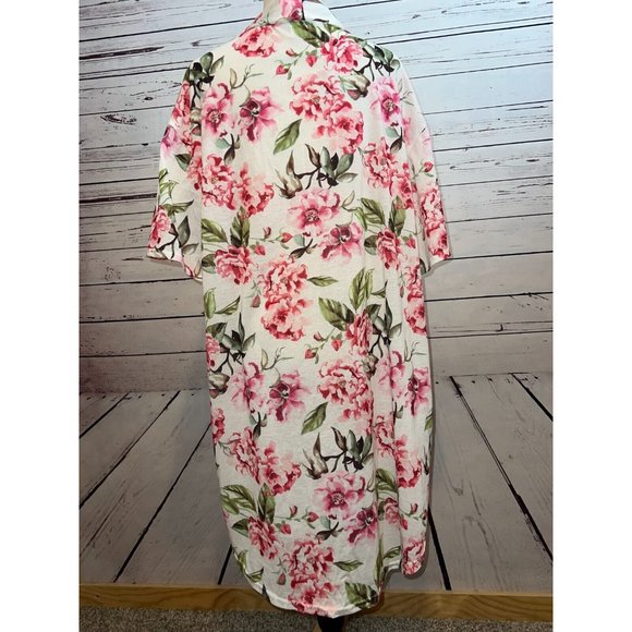 Show Me Your Mumu Floral Garden of Blooms Brie Robe One size Floral Rose No BELT - Picture 6 of 8